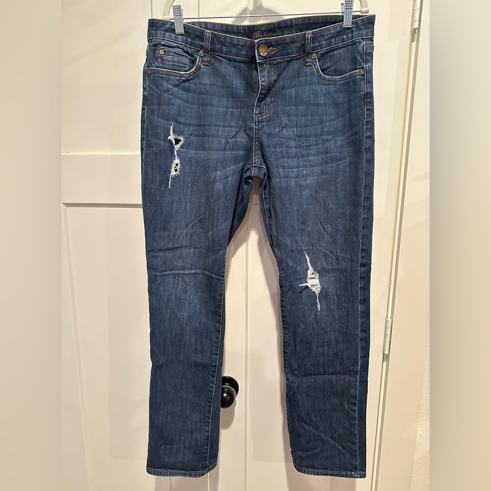 KUT from the cloth Jeans dark blue denim distressed
